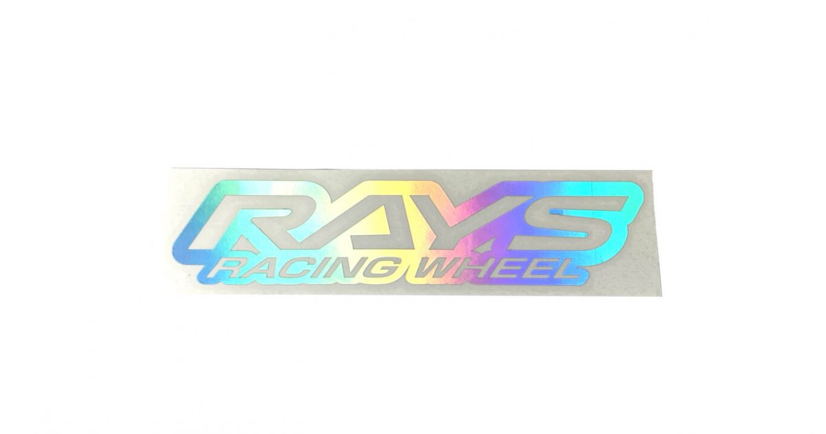 Rays Racing Logo Sticker Hologram 200mm - RAYS Wheels